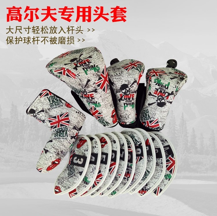 高尔夫球杆帽套国旗印花杆头套 帽套 球杆套木杆套|msdalam kategori sukan/Yoga/kecergasan/bekalan peminat, Golf, set kelab golf - dari Buy2taobao.com untuk memberikan perkhidmatan ejen Taobao profesional membeli