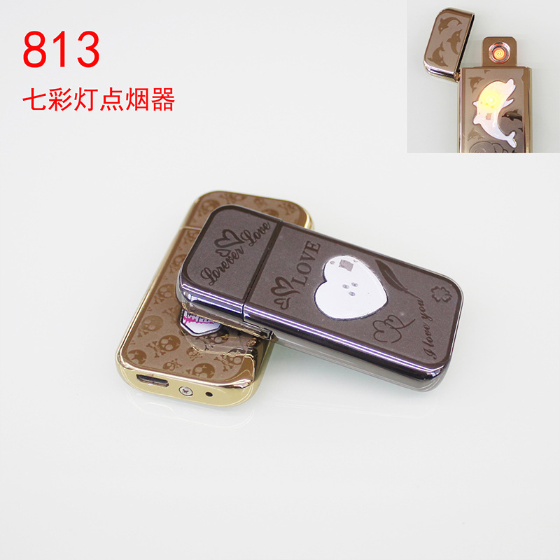 品牌超薄珍珠圆角光面打开七彩闪灯充电打火机骷骷髅爱心铁塔海豚|ruв категории ZIPPO/швейцарский армейский нож/очки, бренд зажигалки и аксессуары, Другие марки зажигалки - от Buy2taobao.com для оказания профессиональной услуги покупки агента Taobao
