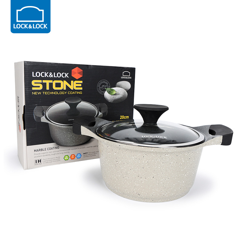 Lock & Lock stone series Cookware 24CM Deep stockpot LCA6244Din the Tableware , Tea set , Other category - from Buy2taobao.com to provide professional Taobao agent buy service