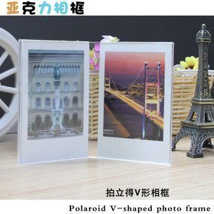 Fuji 3 inch Polaroid Photo frame Acrylic photo frame v-shaped Photo frame transparent desktop Decorative frame Bedside Photo framein the Home accessories , Frame/Frames category - from Buy2taobao.com to provide professional Taobao agent buy service