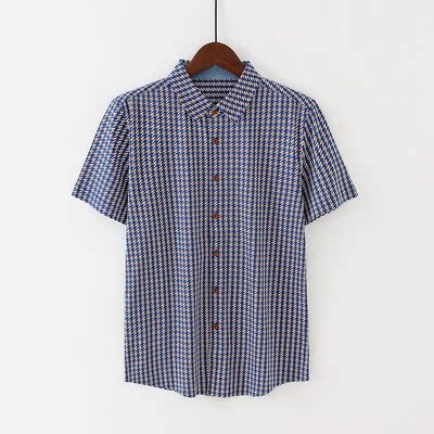 品牌剪标男装夏季专柜撤柜折扣清仓男士休闲短袖半袖衬衫百搭