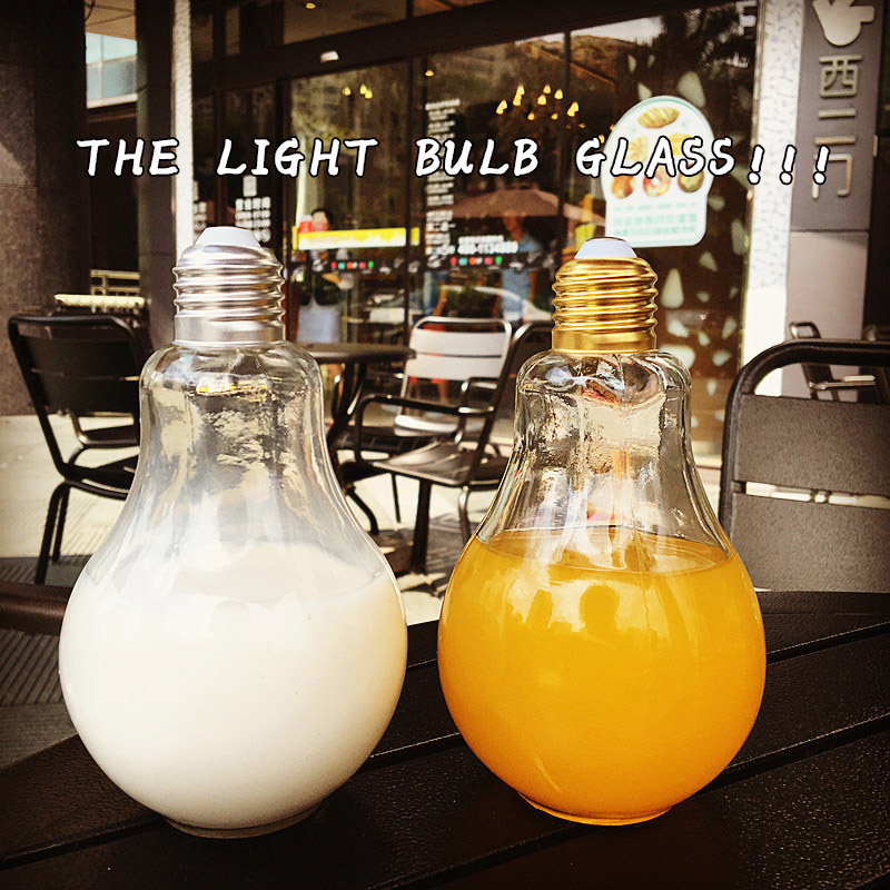 the republic of korea ulzzang Harajuku personality Bulb transparent milk Glass cups originality lovely student Readily Cupin the Tableware , Cup/Cups/Kettle , Glass category - from Buy2taobao.com to provide professional Taobao agent buy service