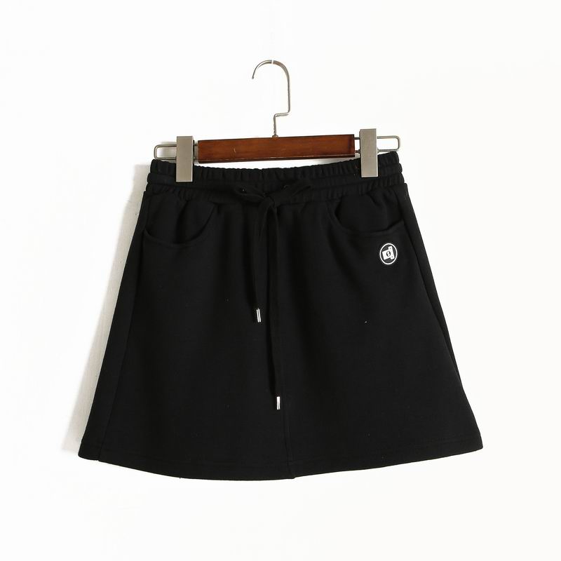 黑色半身裙系带运动风A字裙胶印休闲短裙女|msdalam kategori Butik wanita / wanita, skirt - dari Buy2taobao.com untuk memberikan perkhidmatan ejen Taobao profesional membeli