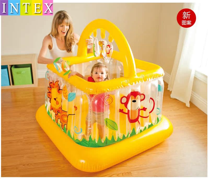 Send pump quality goods INTEX baby Gym baby Playground Ocean ball pool Game house Jumping musicin the Toy/Childs/Puzzle/Building block/Model , Electronic/Light/Aerated/Tricky Toy , Plastic inflatable toys (Do not put other materials) category - from Buy2taobao.com to provide professional Taobao agent buy service