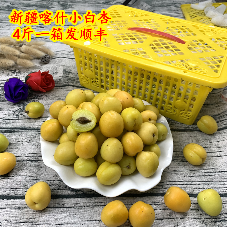 新疆小白杏4斤一箱新鲜小杏子喀什特产精选蜜杏时令水果发顺丰在类目 水产肉类/新鲜蔬果/熟食, 新鲜水果, 其它中 - 来自Buy2taobao.com提供专业的淘宝代购服务