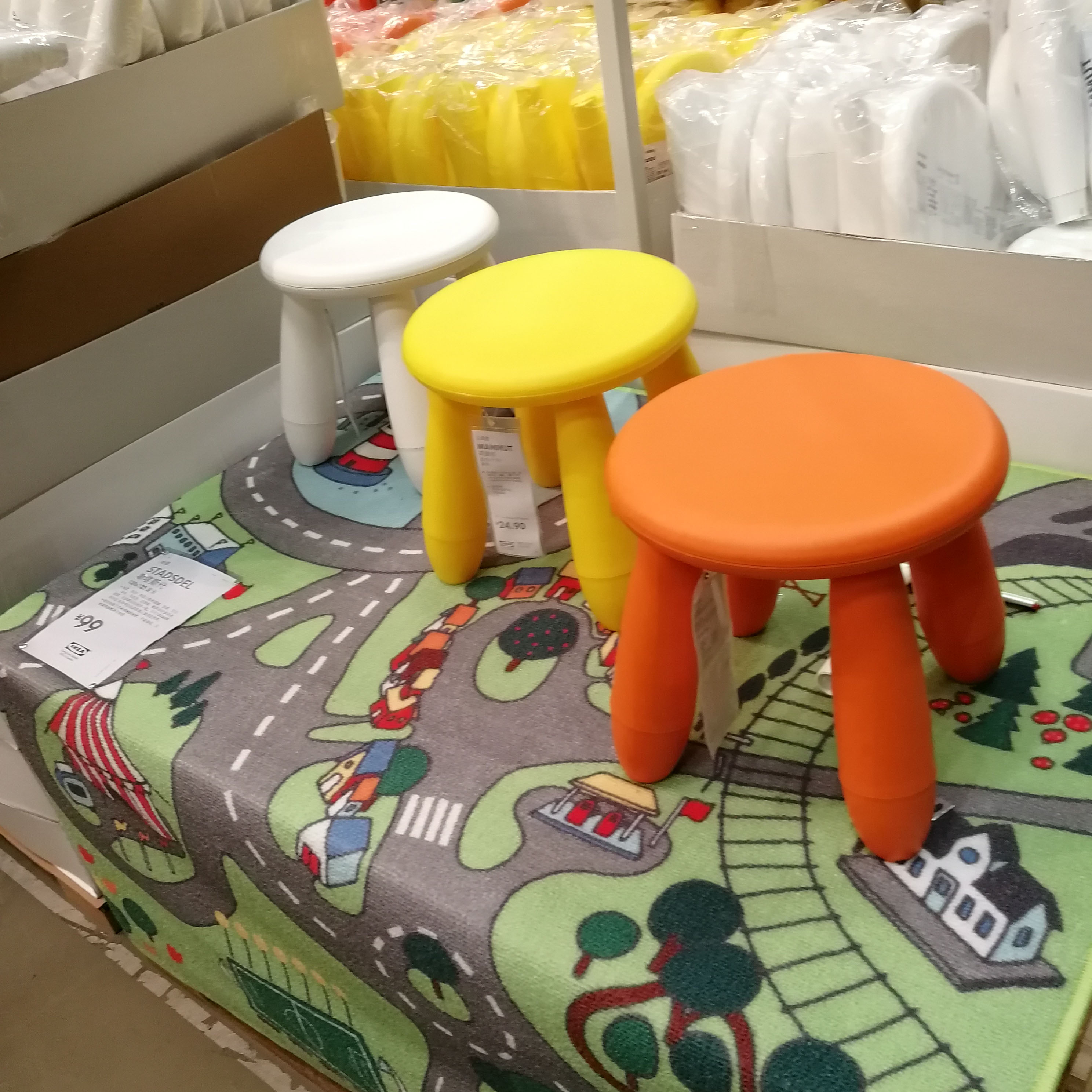 宜家玛莫特儿童凳圆凳学习凳塑料椅子小板凳幼儿园早教在类目 住宅家具, 坐具类, 凳类, 矮凳中 - 来自Buy2taobao.com提供专业的淘宝代购服务
