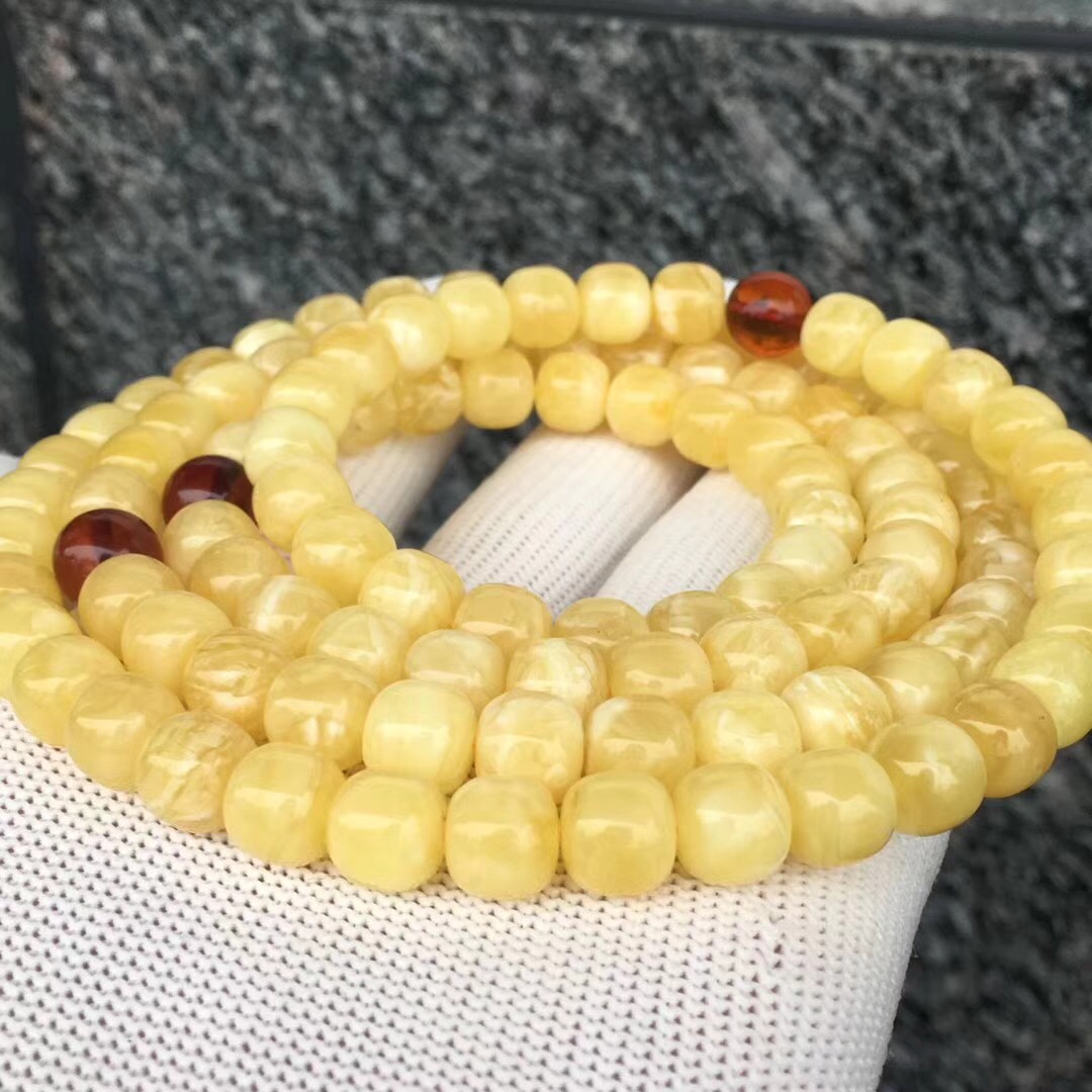 天然波罗的海琥珀蜜蜡精工老型9×8俄料白花手串在类目 珠宝/钻石/翡翠/黄金, 天然琥珀(新), 手饰中 - 来自Buy2taobao.com提供专业的淘宝代购服务