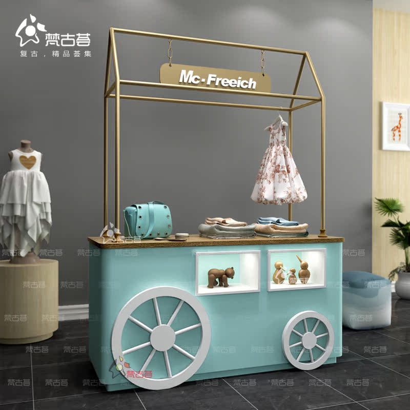 儿童店中岛台车型卡通汽车货架展示台服装店童装展示柜母婴用品|ruв категории коммерческий/офисная мебель, полки/витрина, бутик - витрина/витрина - от Buy2taobao.com для оказания профессиональной услуги покупки агента Taobao