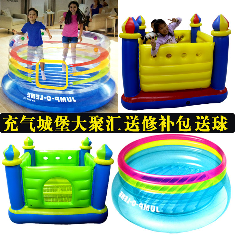 INTEX48259家用儿童玩具充气城堡室内蹦床淘气堡跳床气垫跳跳乐|ruв категории игрушка/коляска/головоломка/блоки/модель, развлечения/оборудование для обучения/крупных объектов, батут - от Buy2taobao.com для оказания профессиональной услуги покупки агента Taobao