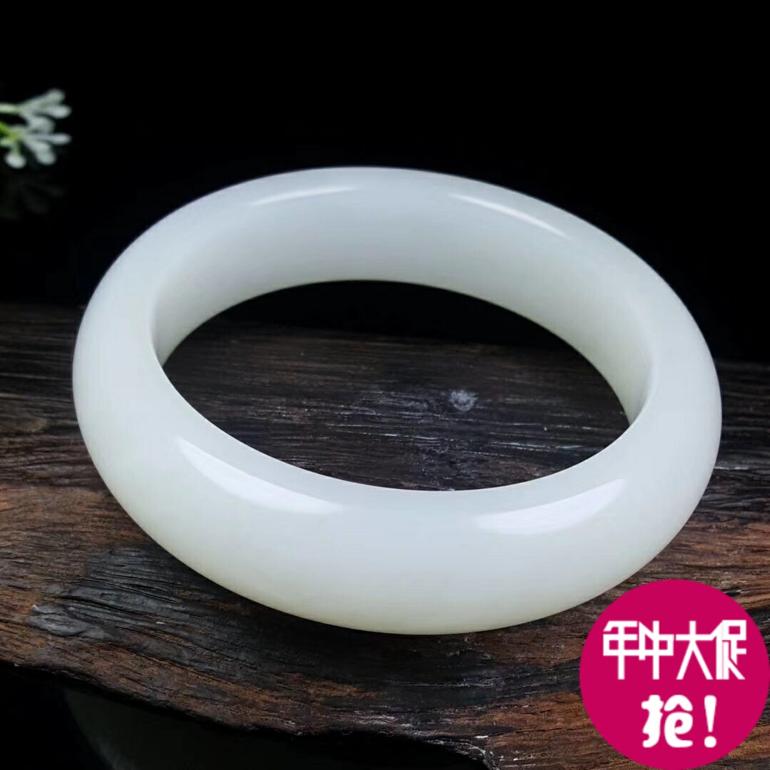 【腕中風情 】和田玉青海料 手镯玉質細膩油潤白度羊脂重87.9g。在類目 珠寶/鑽石/翡翠/黃金, 和田玉, 頸飾中 - 來自Buy2taobao.com提供專業的淘寶代購服務