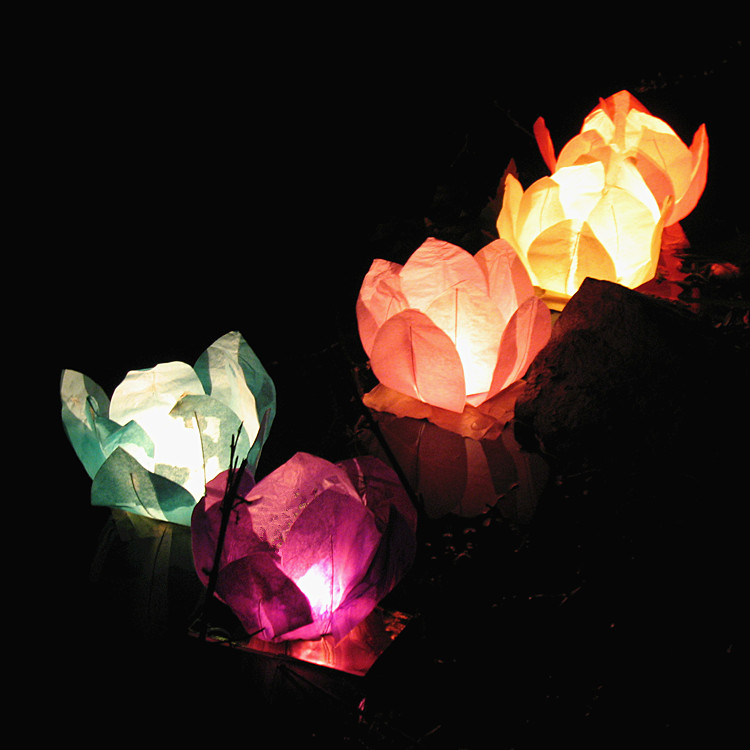 new pattern gules Flame retardant Paper quality Lotus Lotus lights Lanterns Krathong Wishing Clifford lights candle direct dealin the Festive supplies/Gift , Light , Lotus lamp/Lanterns category - from Buy2taobao.com to provide professional Taobao agent buy service