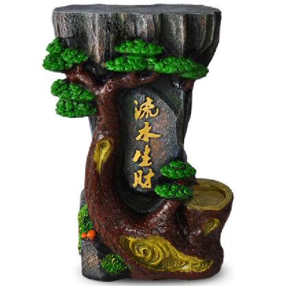 假山流水创意底座置物架风水轮招财树脂花盆托架家居装饰落地摆件在类目 家居饰品, 摆件中 - 来自Buy2taobao.com提供专业的淘宝代购服务
