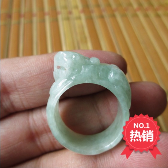 琢翠軒緬甸翡翠A貨貔貅戒指冰糯種玉扳指飄花皮休指環男女款特價在類目 珠寶/鑽石/翡翠/黃金, 翡翠(新), 手飾中 - 來自Buy2taobao.com提供專業的淘寶代購服務