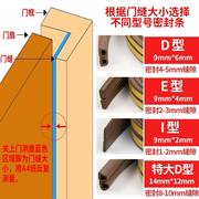 木门隔音密封条自粘门边缝隙防震胶条门框条挡风神器防漏风门缝贴