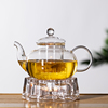 花茶壶玻璃套装围炉煮茶耐热可加热带过滤网茶水，分离家用功夫茶具