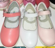 斯乃纳春秋款女童方口鞋牛皮鞋单皮鞋(单皮鞋，)19531码粉色白色