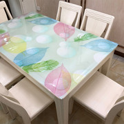 无味餐桌垫软玻璃塑料pvc桌布，防水防烫防油免洗水晶板彩色茶几垫