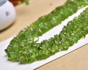 天然绿橄榄随型碎石长链10m半成品散珠配珠DIY手工串珠手链项链