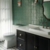 奇遇园 小资绿色墙砖手工砖瓷砖卫生间浴室厨房墙面砖纯色小砖