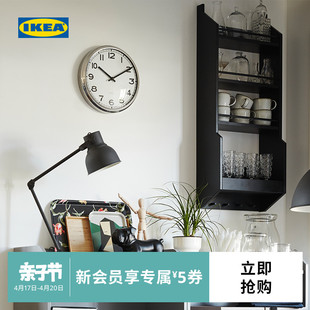 IKEA宜家PUGG普格挂钟客厅时钟简约现代客厅大气简约网红钟表