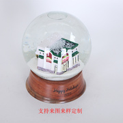 树脂工艺品 创意建筑内景水球摆件玻璃水晶球装饰品 定制