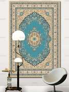 高档美式复古土耳其民族地毯，加厚仿羊绒，棉麻客厅沙发毯榻榻米免洗