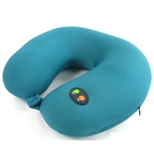 U型枕头电动保健枕旅行枕纳米粒子颈部 护颈枕仪器震动颈椎按