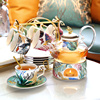 轻奢北欧下午茶花果茶具套装欧式陶瓷茶杯子家用水果玻璃花茶壶