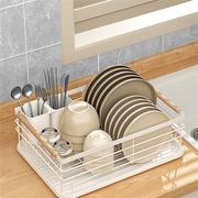 懒地碗架厨房台面置物架碗碟盘收纳架沥水架多功能放碗筷收纳碗柜