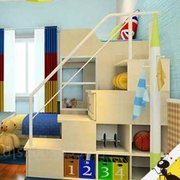 厂促儿童床配件上下床高低床子母床楼梯柜扶手阶梯柜护栏白色