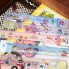 日本带回蜡笔小新小学生，儿童塑料直尺，可爱卡通尺子