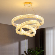 客厅吊灯现代简约全光谱主卧室，护眼灯北欧创意水晶大气时尚餐厅灯