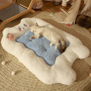猫窝四季通用小猫垫子冬季保暖睡觉狗窝宠物猫屋夏床猫咪沙发