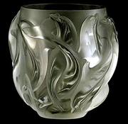 dauphinslalique带盒中古款，法国奢侈水晶莱俪海豚水晶花瓶