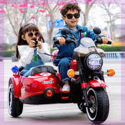电动儿童摩托车宝宝三轮车，大号双人可坐大人，充电玩具双驱童车亲子