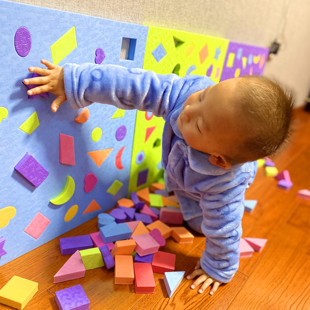 幼儿园墙面形状配对EVA泡沫拼插益智区软体积木亲子1-6岁儿童玩具