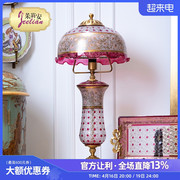 茱莉安欧式法式宫廷粉色公主水母造型台灯卧室书房装饰品摆件灯饰