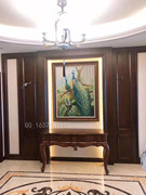 欧式美式古典家具简欧纯实木FW93-5沙发背柜玄关台白色