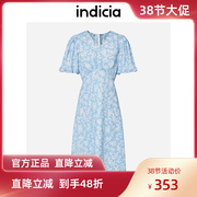 indicia法式碎花短袖连衣裙，2023夏季商场同款标记女装5b305lq168