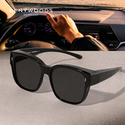 benywoods偏光墨镜2023眼镜套镜，防晒开车专用太阳眼镜男