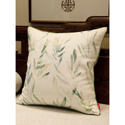 新中式沙发抱枕棉麻抱枕，靠垫客厅床头靠枕，靠背垫含芯抱枕套定制