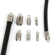 不锈钢绳夹扣手工diy制作手链项链耳环耳坠饰品材料配件50个/包