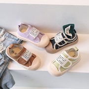 韩版儿童帆布鞋2023春季女童鞋软底男童，布鞋宝宝幼儿园室内鞋