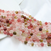 天然石10颗装西瓜，红散珠手工饰品，材料diy自制手链项链耳坠配件