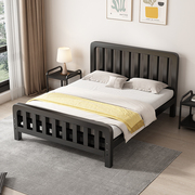 铁床不锈钢床架现代简约家用卧室双人，1.8m铁架床出租房单人铁艺床