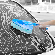 洗车用海绵块擦车大块海面绵刷车强力吸水高密度棉汽车专用带手柄