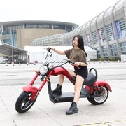 2023款太子大轮胎双人坐骑电动滑板车摩托车哈雷电瓶车代步电动车