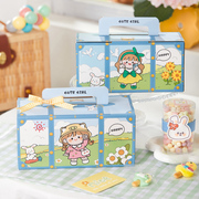 儿童节卡通玛德琳饼干包装盒烘焙手提蛋黄酥蛋糕糖果面包点心盒子