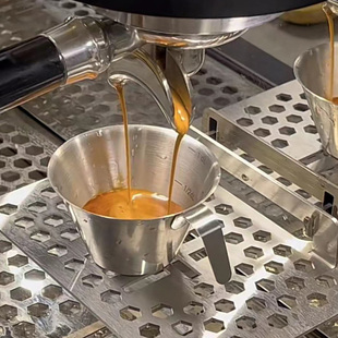 金属量杯espresso意式浓缩咖啡，盎司杯不锈钢萃取杯带刻度杯100ml