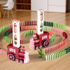 积木多米诺骨牌小火车自动放牌电动女孩一两周岁宝宝儿童益智玩具